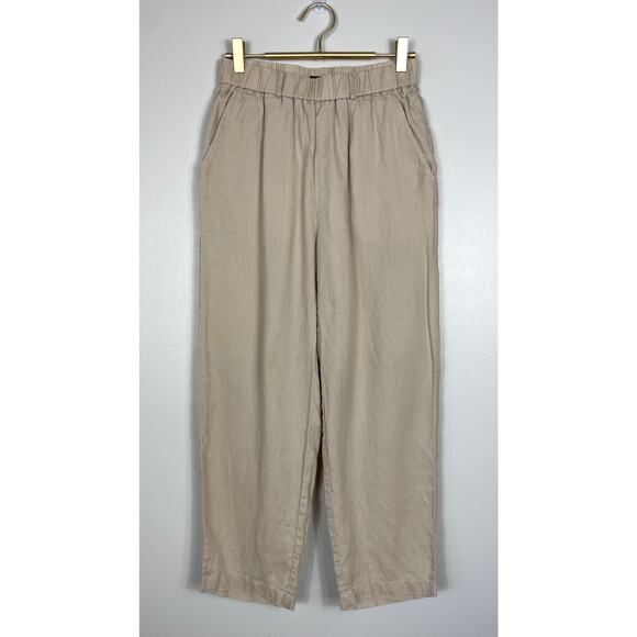 Quince 100% European Linen Pants Driftwood Bridge XS Beachy Lagenlook Resort - Picture 2 of 11
